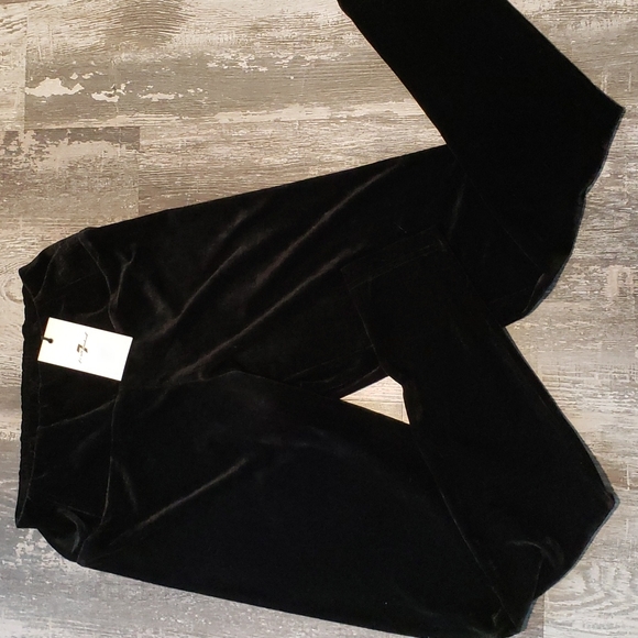 Highwaisted velvet leggings - Picture 1 of 2